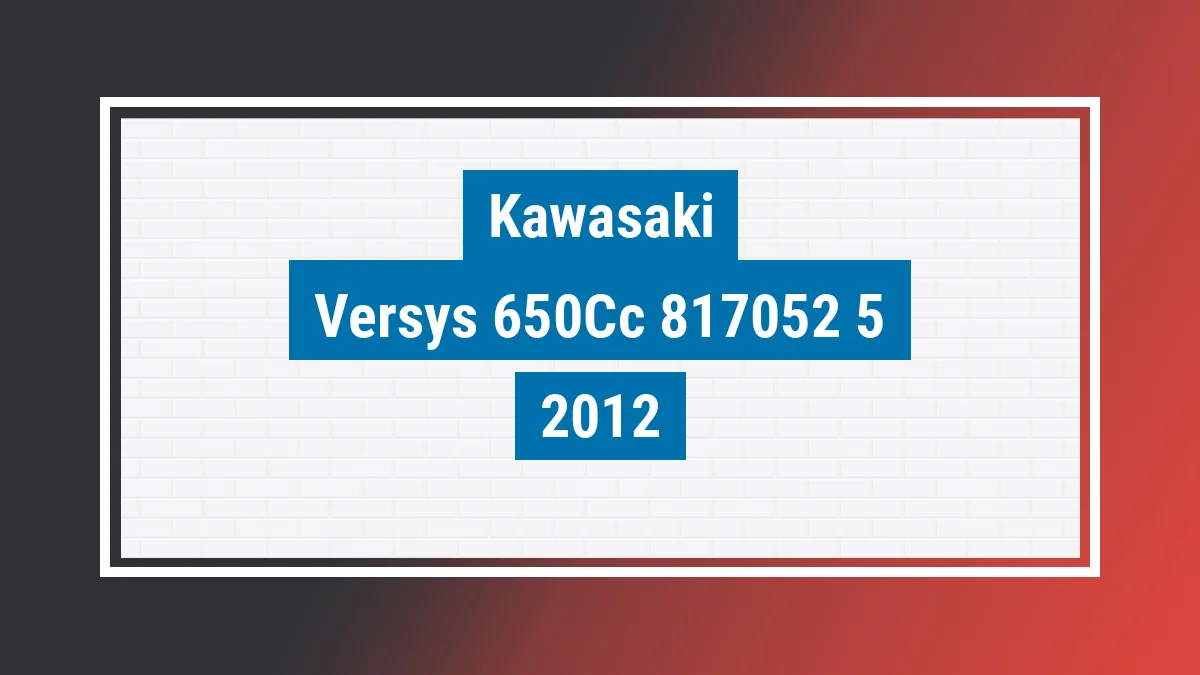 Imagem ilustrativa Kawasaki Versys 650cc 2012
