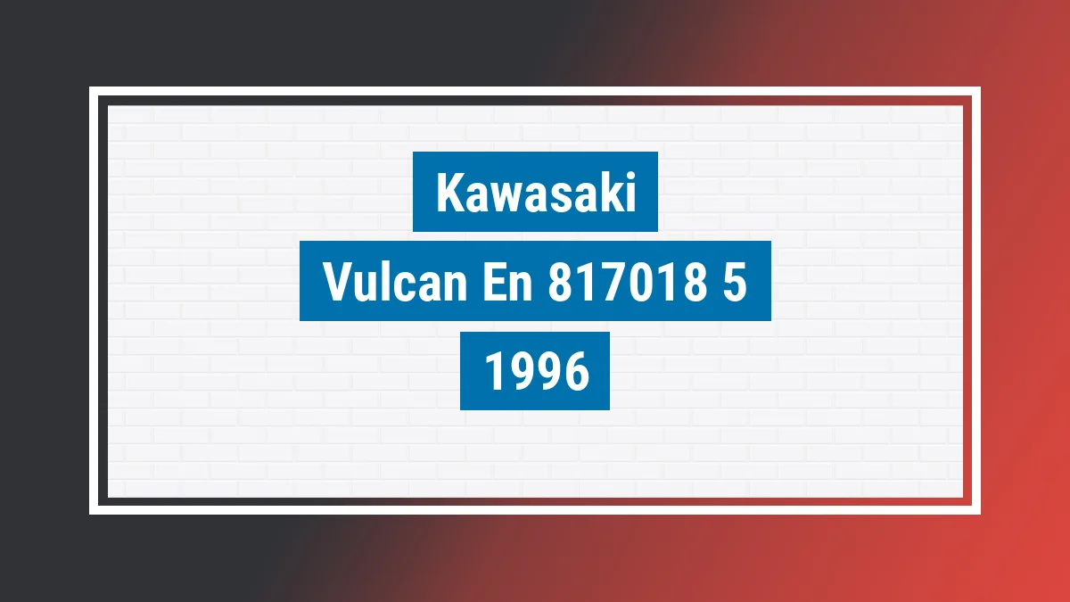 Imagem ilustrativa Kawasaki Vulcan En 500cc 1996