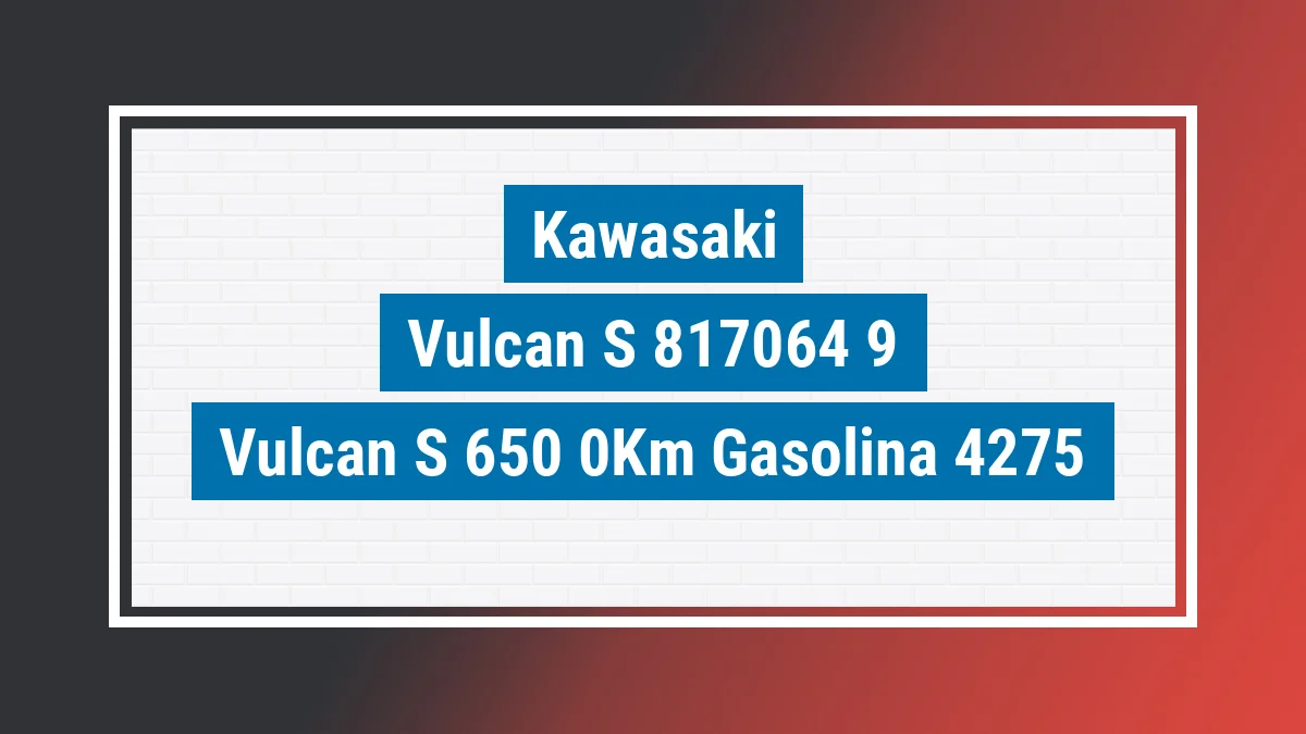 Imagem ilustrativa Kawasaki Vulcan S 650 0km