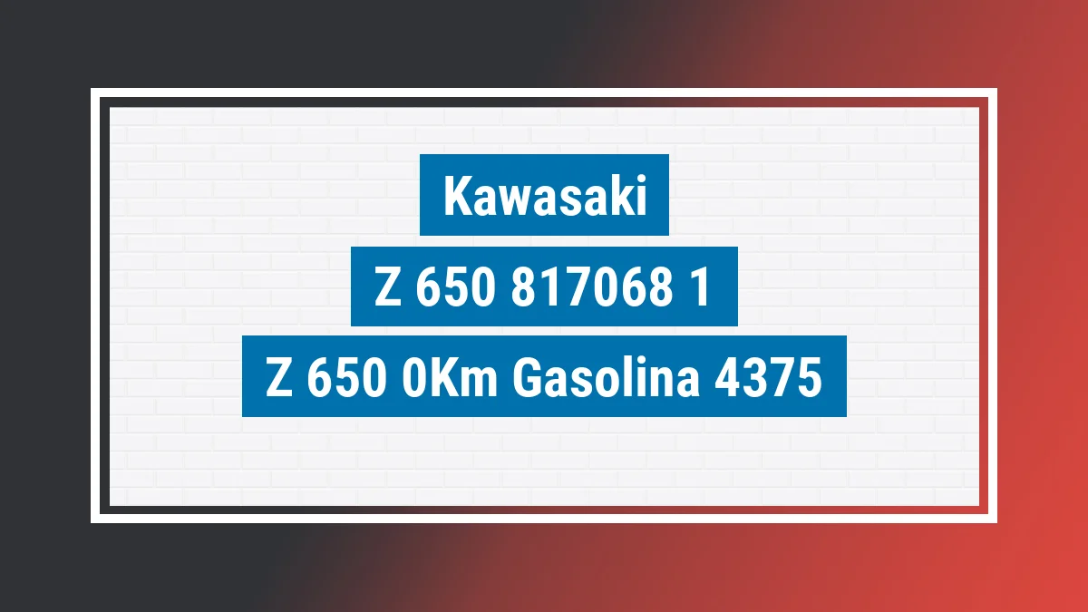 Imagem ilustrativa Kawasaki Z 650 0km