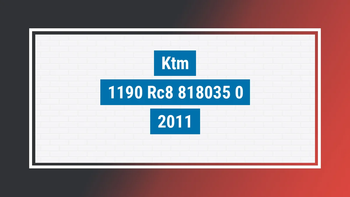 Imagem ilustrativa Ktm 1190 Rc8 R 2011