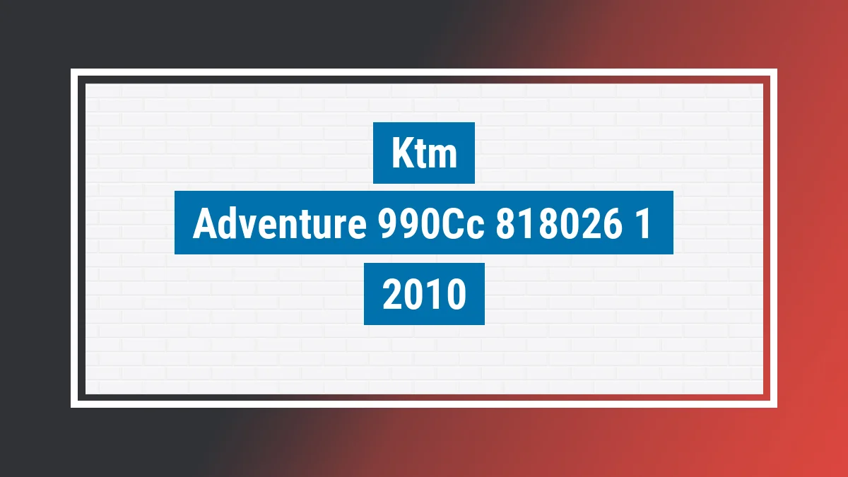 Imagem ilustrativa Ktm Adventure 990cc 2010