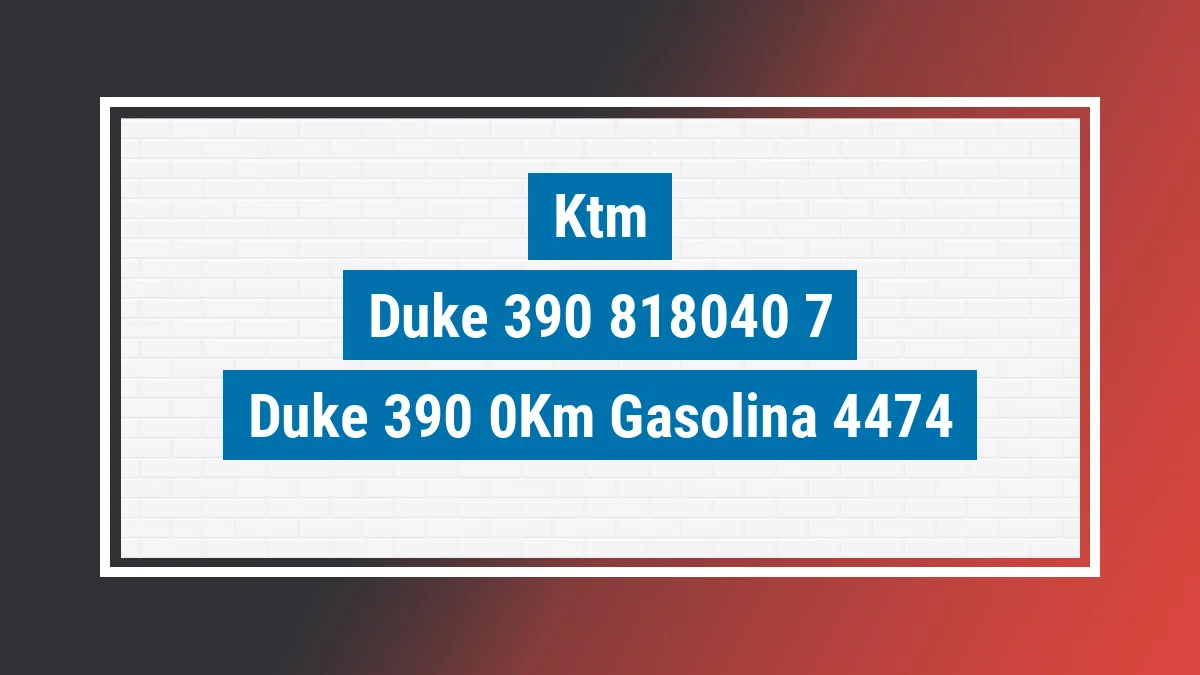 Imagem ilustrativa Ktm Duke 390 0km