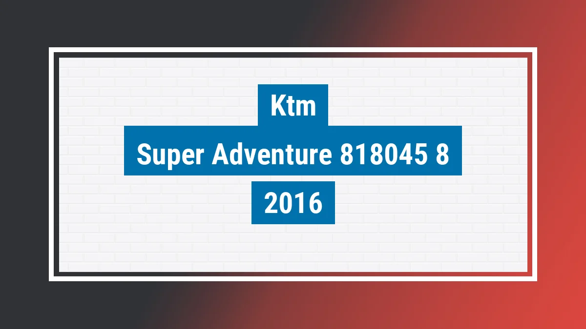 Imagem ilustrativa Ktm Super Adventure 1290 2016