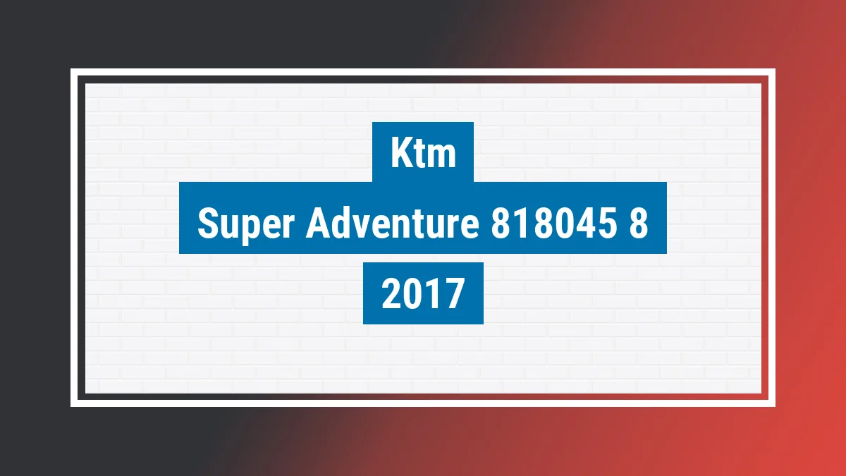 Imagem ilustrativa Ktm Super Adventure 1290 2017