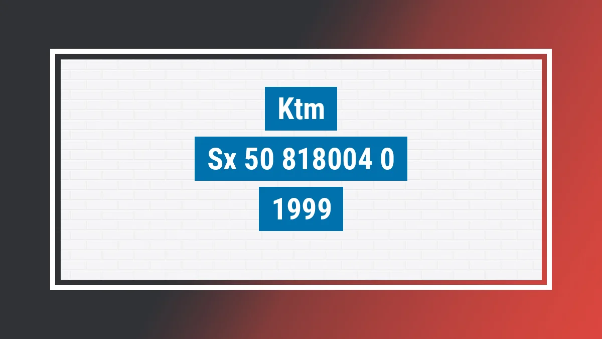 Imagem ilustrativa Ktm Sx 50 1999