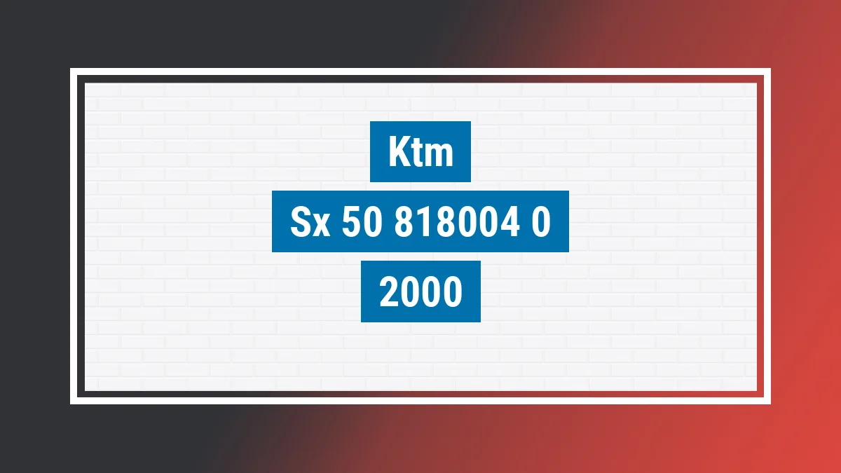 Imagem ilustrativa Ktm Sx 50 2000