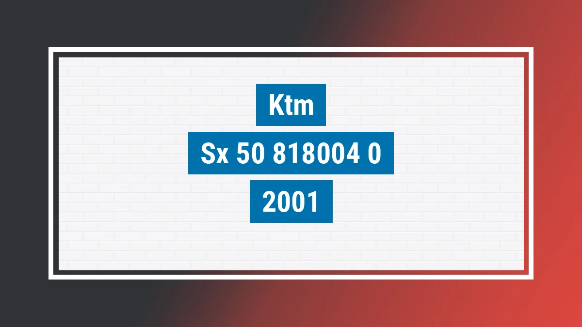 Imagem ilustrativa Ktm Sx 50 2001