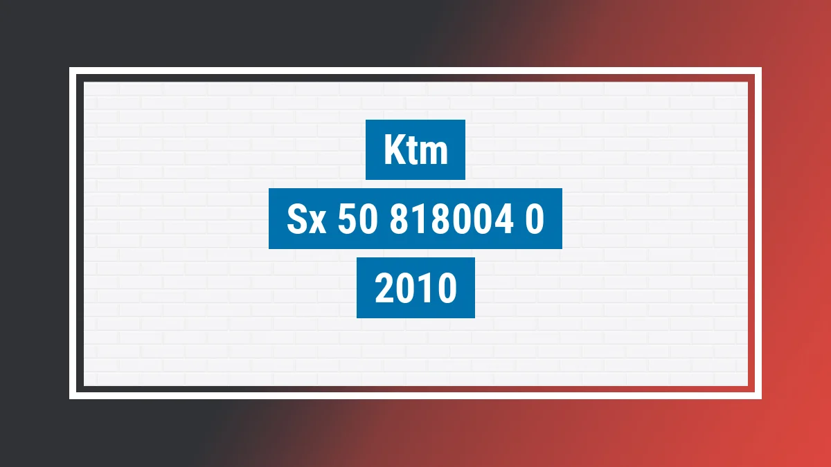 Imagem ilustrativa Ktm Sx 50 2010