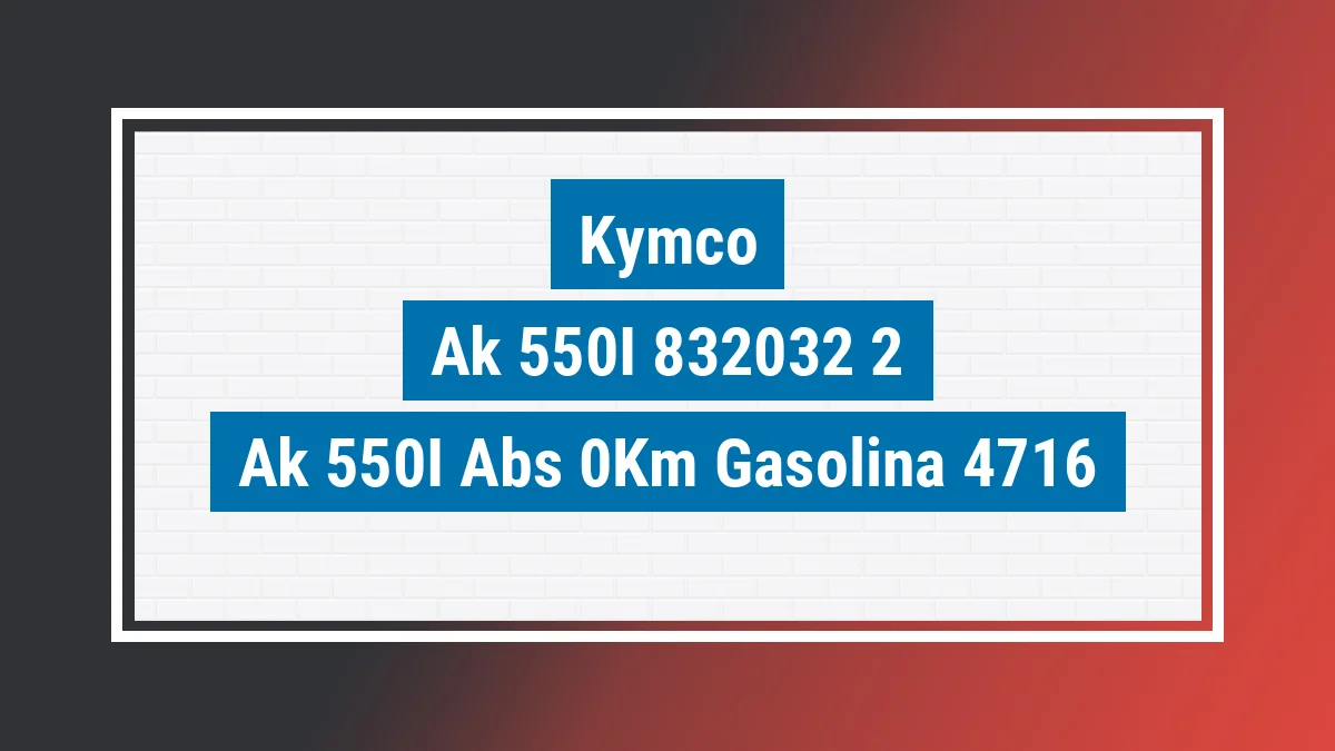 Imagem ilustrativa Kymco Ak 550i Abs 0km