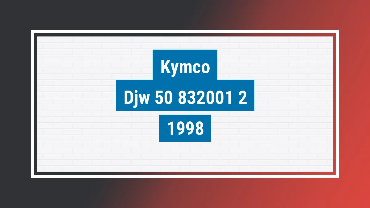 Imagem ilustrativa Kymco Djw 50 50cc 1998