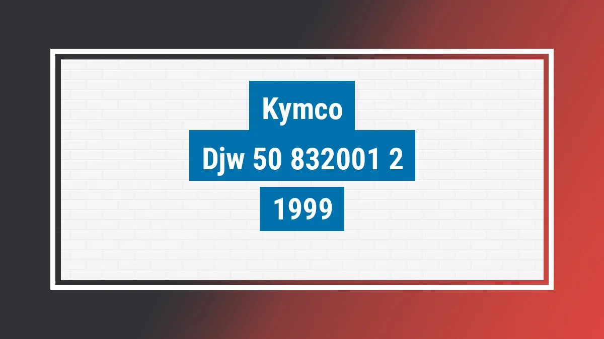 Imagem ilustrativa Kymco Djw 50 50cc 1999