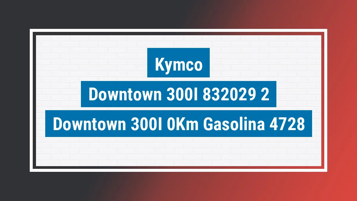 Imagem ilustrativa Kymco Downtown 300i 0km