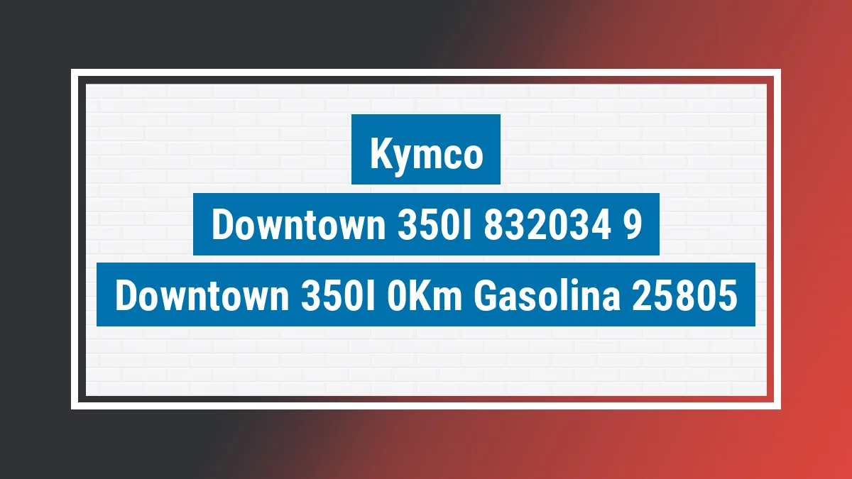 Imagem ilustrativa Kymco Downtown 350i 0km