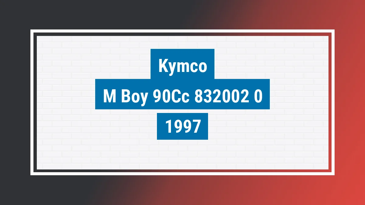 Imagem ilustrativa Kymco M´boy 90cc 1997