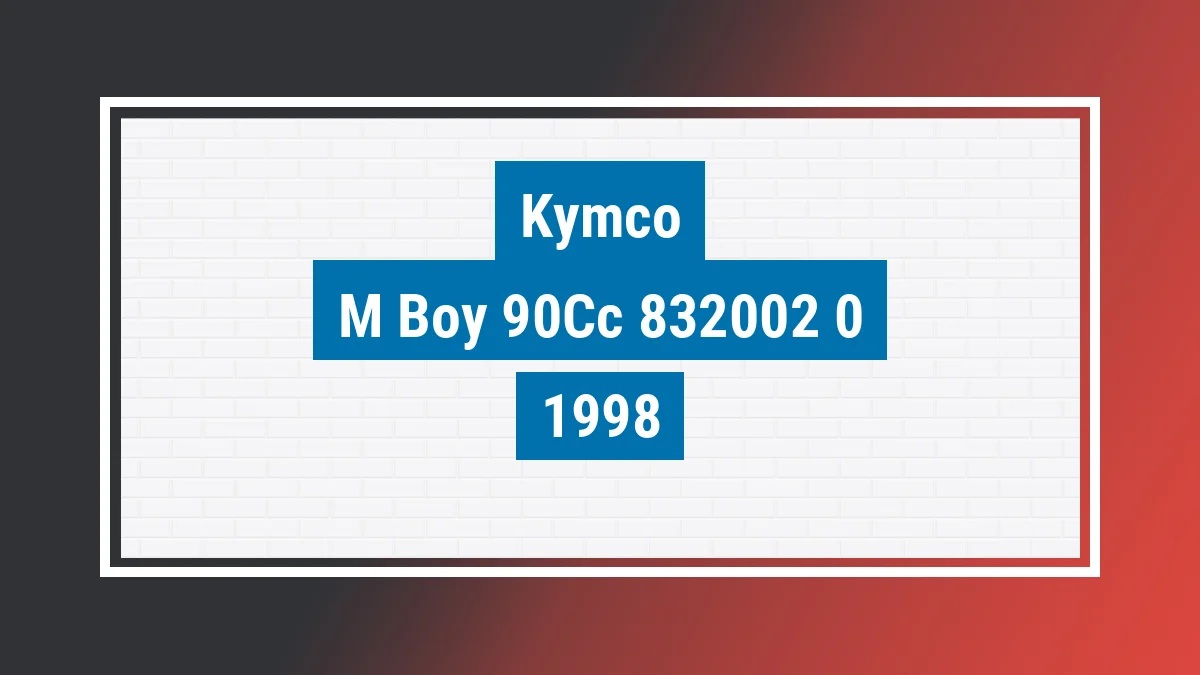 Imagem ilustrativa Kymco M´boy 90cc 1998