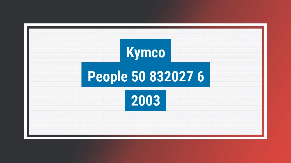 Imagem ilustrativa Kymco People 50 2003