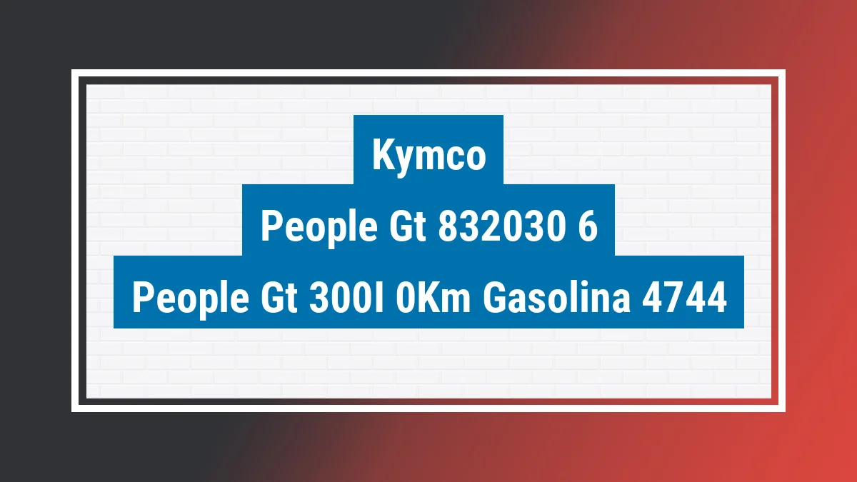 Imagem ilustrativa Kymco People Gt 300i 0km