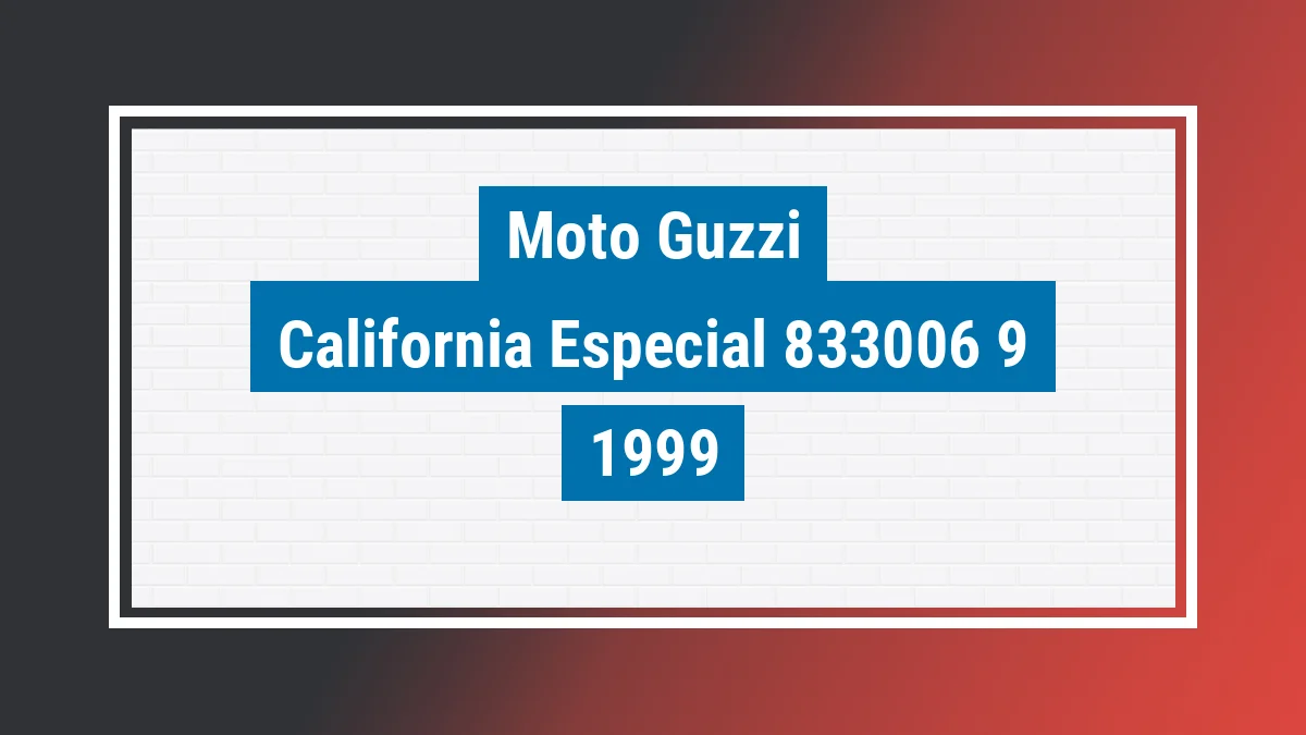 Imagem ilustrativa Moto Guzzi California Especial 1999
