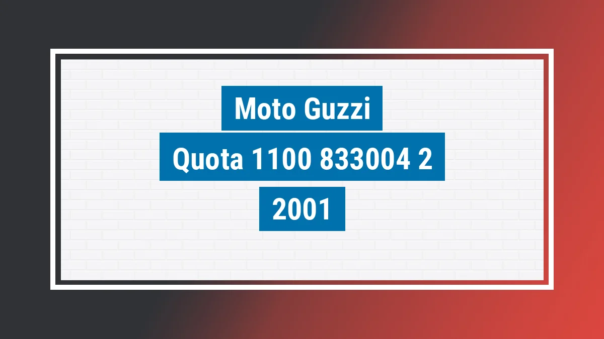 Imagem ilustrativa Moto Guzzi Quota 1100 Es 2001