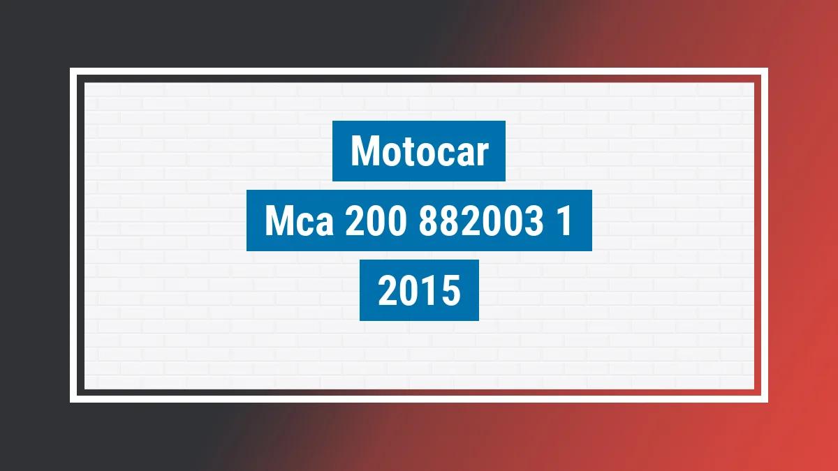 Imagem ilustrativa Motocar Mca-200 2015
