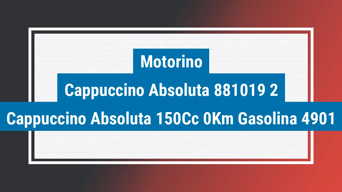 Imagem ilustrativa Motorino Cappuccino Absoluta 150cc 0km