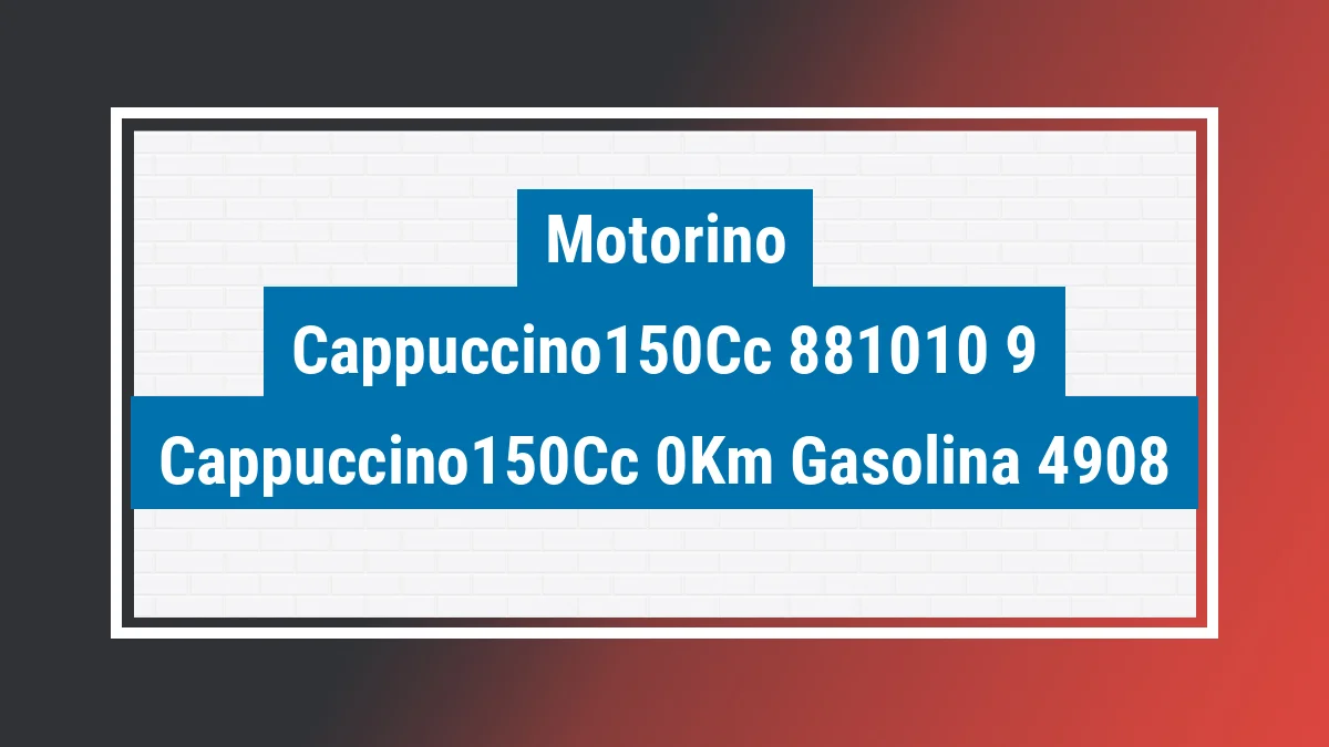 Imagem ilustrativa Motorino Cappuccino150cc 0km