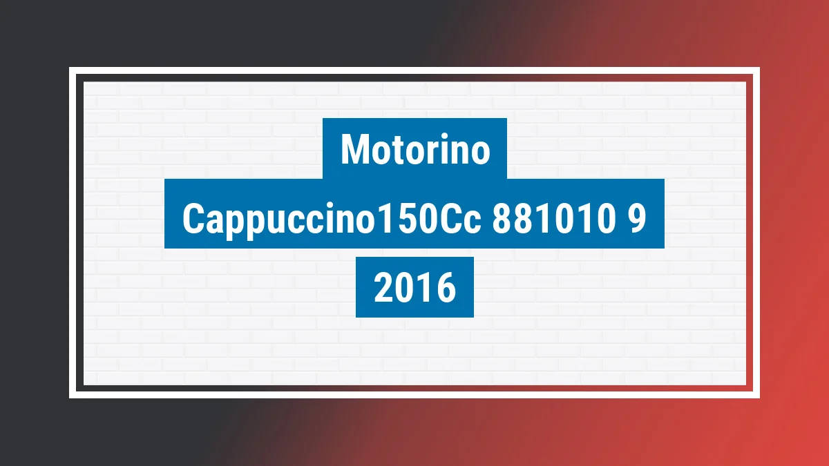 Imagem ilustrativa Motorino Cappuccino150cc 2016