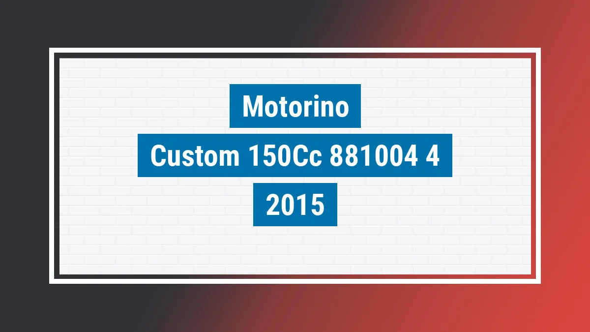 Imagem ilustrativa Motorino Custom 150cc 2015