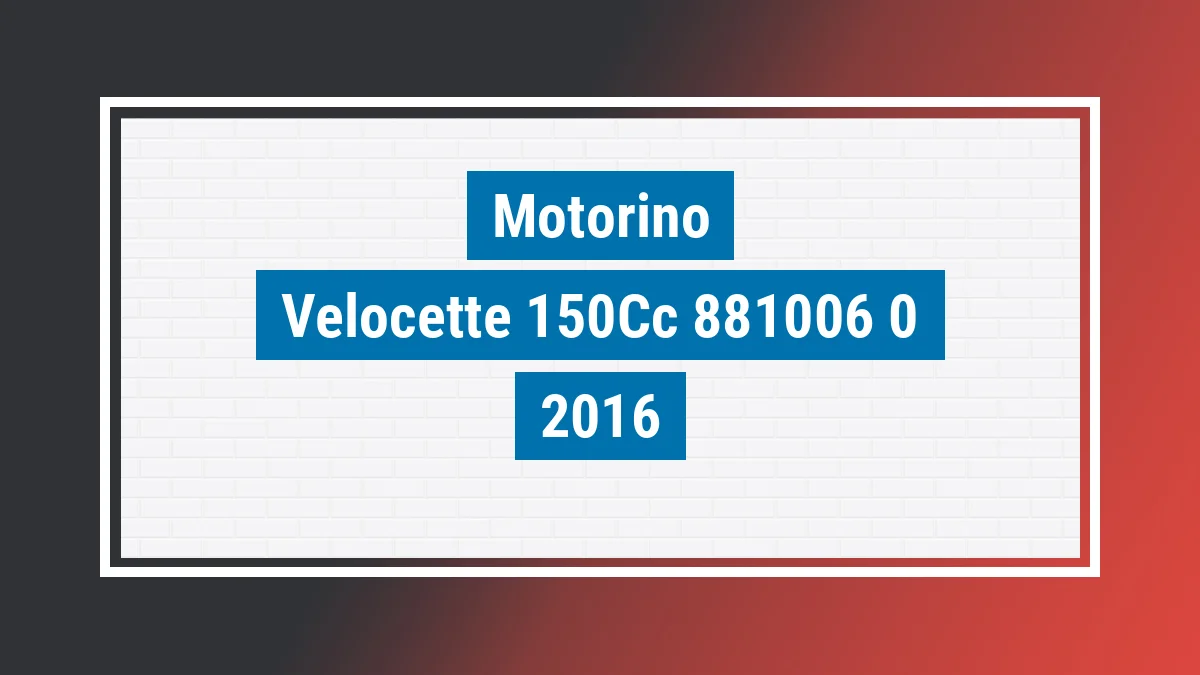 Imagem ilustrativa Motorino Velocette 150cc 2016