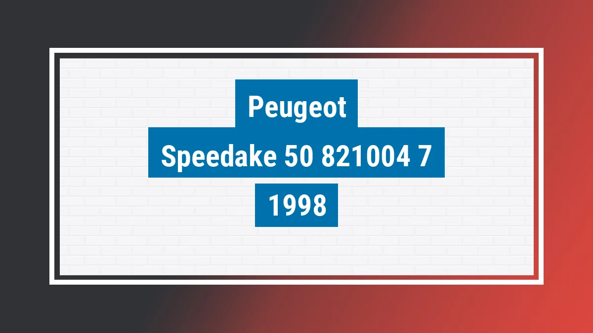 Imagem ilustrativa Peugeot Speedake 50 1998