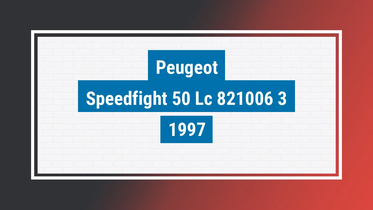 Imagem ilustrativa Peugeot Speedfight 50-lc 1997
