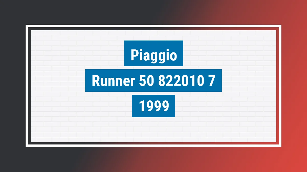Imagem ilustrativa Piaggio Runner 50 1999