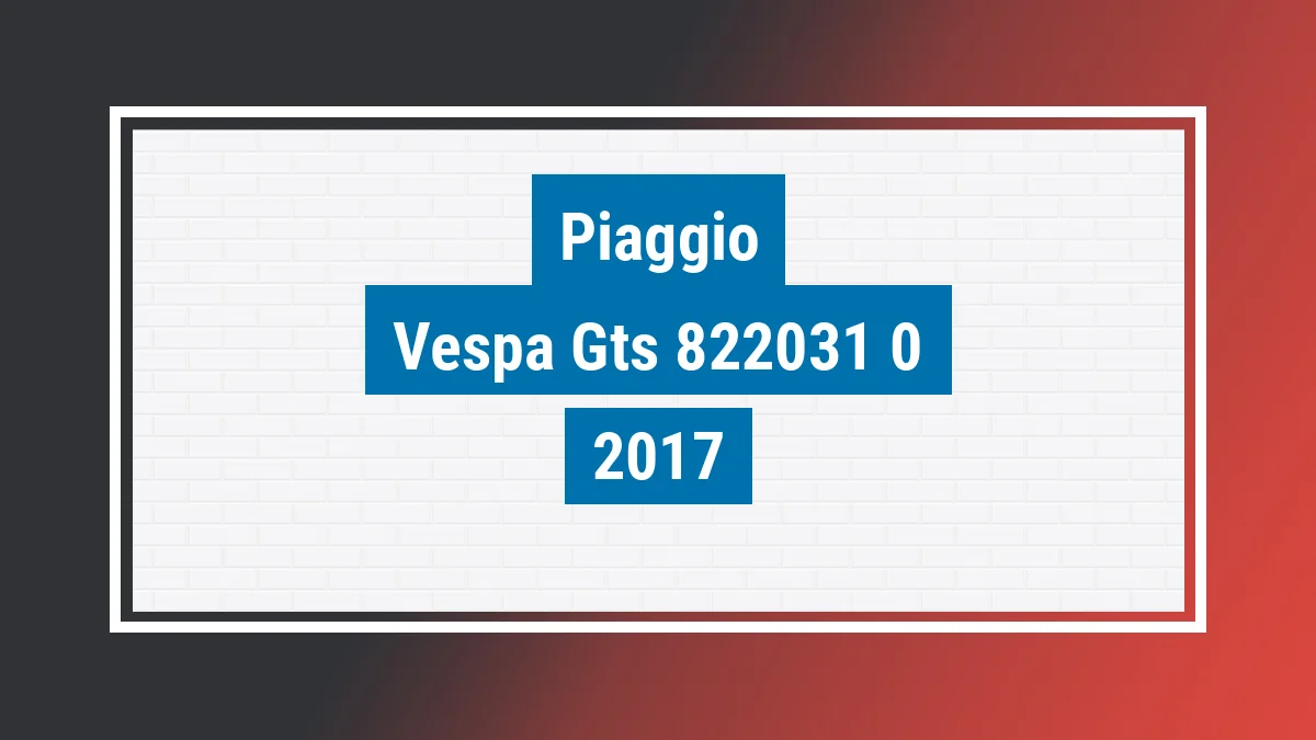 Imagem ilustrativa Piaggio Vespa Gts 300 Super Sport Abs 2017