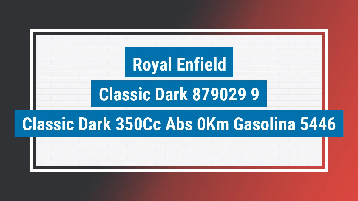 Imagem ilustrativa Royal Enfield Classic Dark 350cc Abs 0km