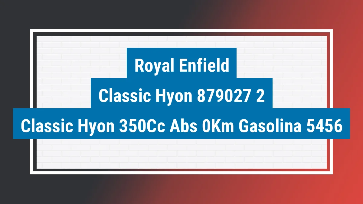 Imagem ilustrativa Royal Enfield Classic Hyon 350cc Abs 0km