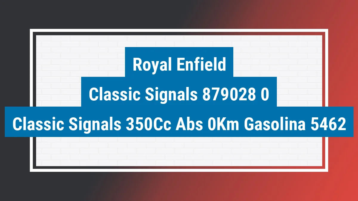 Imagem ilustrativa Royal Enfield Classic Signals 350cc Abs 0km