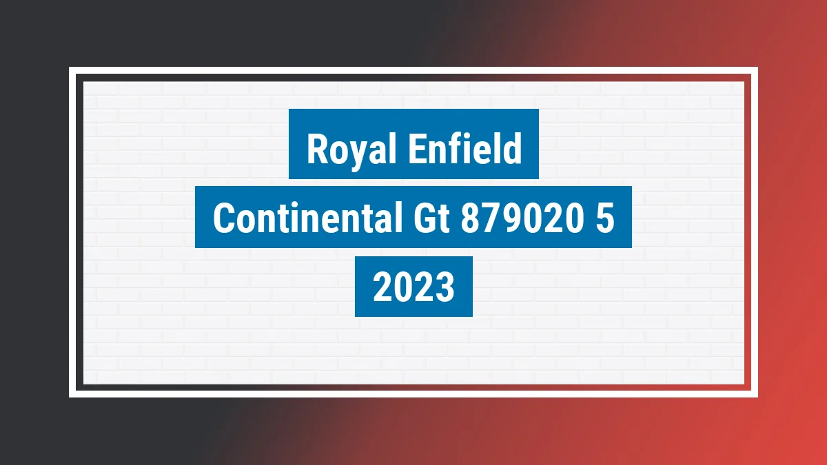 Imagem ilustrativa Royal Enfield Continental Gt Spec. Colorway 650cc Abs 2023