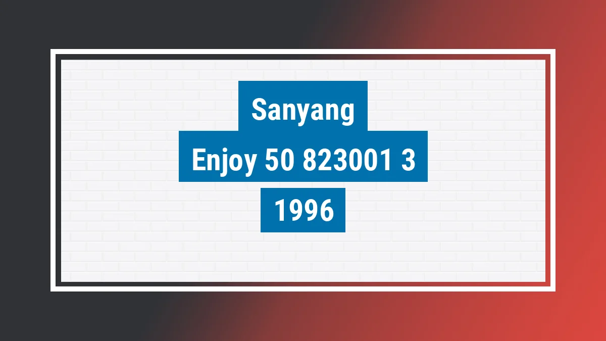 Imagem ilustrativa Sanyang Enjoy 50 1996