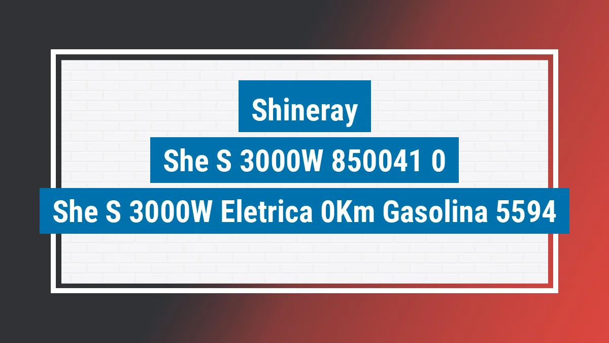 Imagem ilustrativa Shineray She-s 3000w (elétrica) 0km