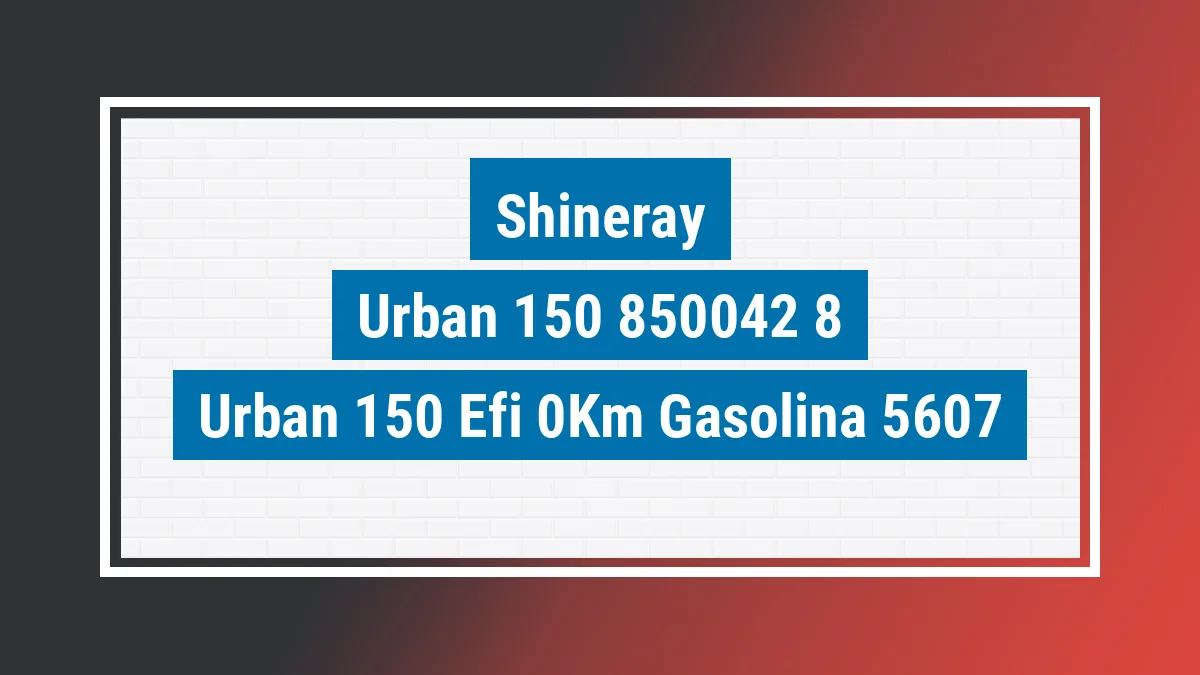 Imagem ilustrativa Shineray Urban 150 Efi 0km