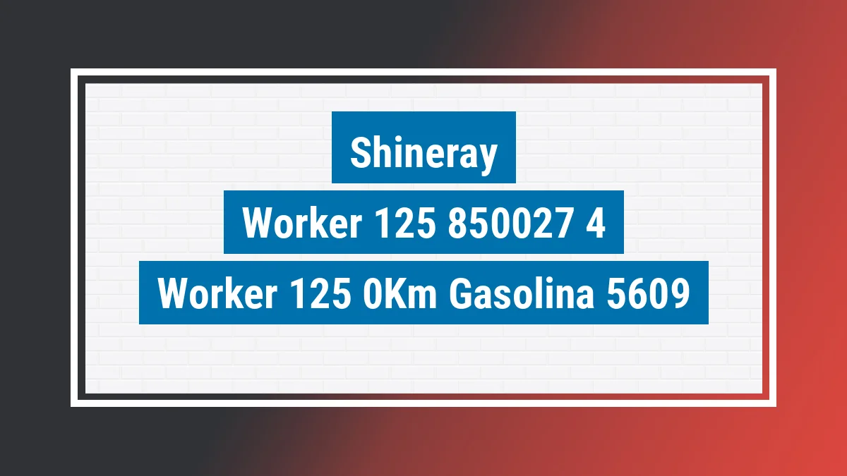 Imagem ilustrativa Shineray Worker 125 0km