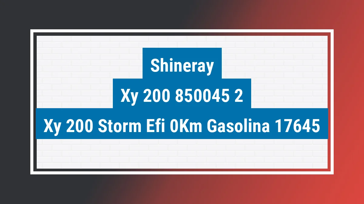 Imagem ilustrativa Shineray Xy 200 Storm Efi 0km