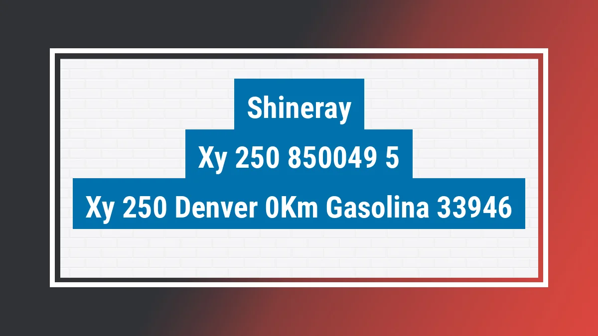 Imagem ilustrativa Shineray Xy 250 Denver 0km