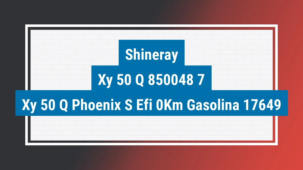 Imagem ilustrativa Shineray Xy 50-q Phoenix S Efi 0km