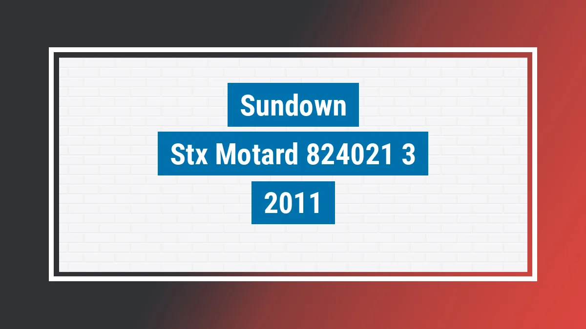Imagem ilustrativa Sundown Stx Motard 125cc 2011