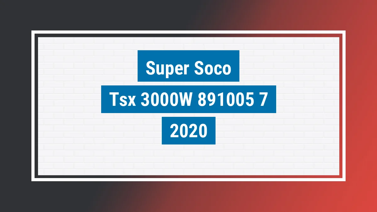 Imagem ilustrativa Super Soco Tsx 3000w (elétrica) 2020