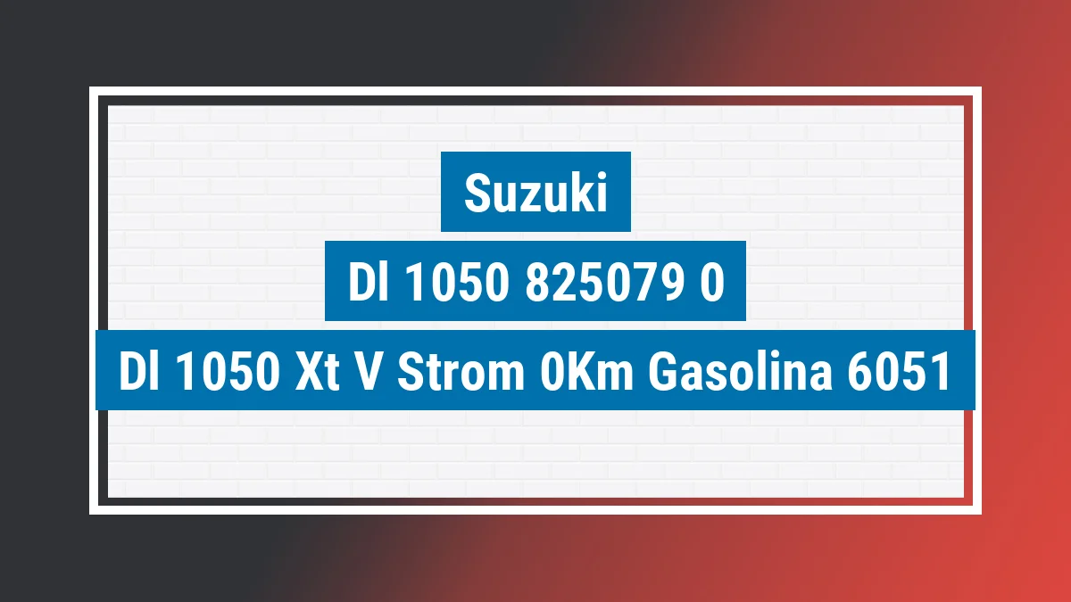 Imagem ilustrativa Suzuki Dl 1050 Xt V-strom 0km