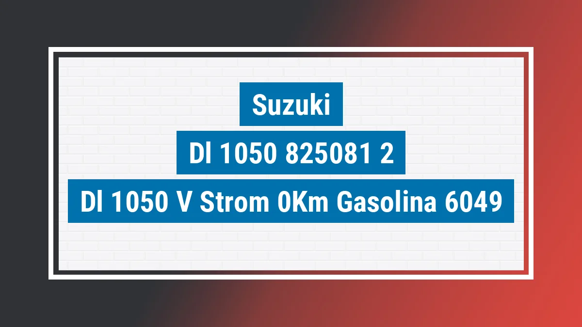 Imagem ilustrativa Suzuki Dl 1050 V-strom 0km