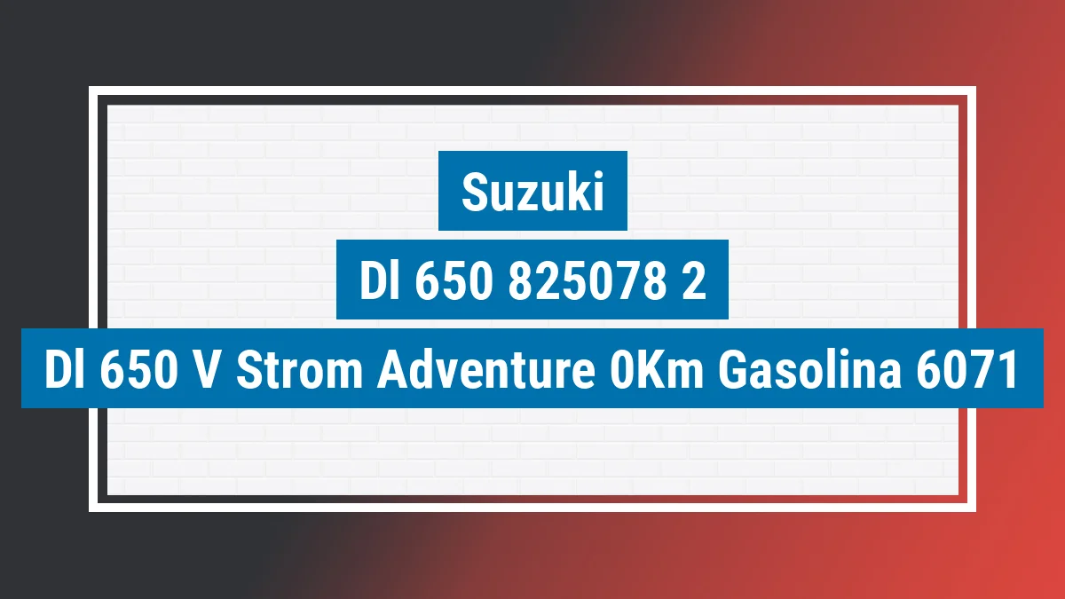 Imagem ilustrativa Suzuki Dl 650 V-strom Adventure 0km